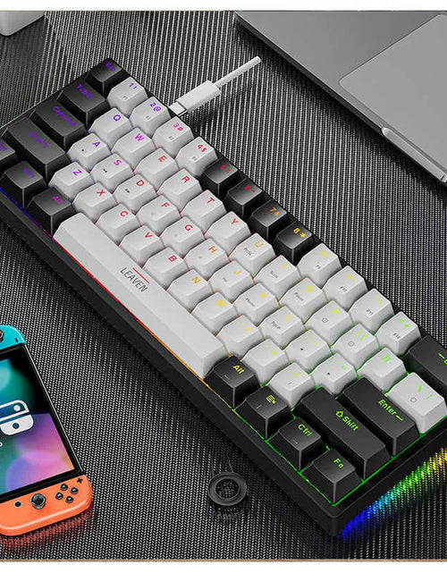 Load image into Gallery viewer, Keyboards 61 Keys 60% Mini Gaming Mechanical Keyboard RGB Hotswap Type-C Wired Gaming Keyboards Ergonomics Keyboard PBT Keycaps for Gamer T230215
