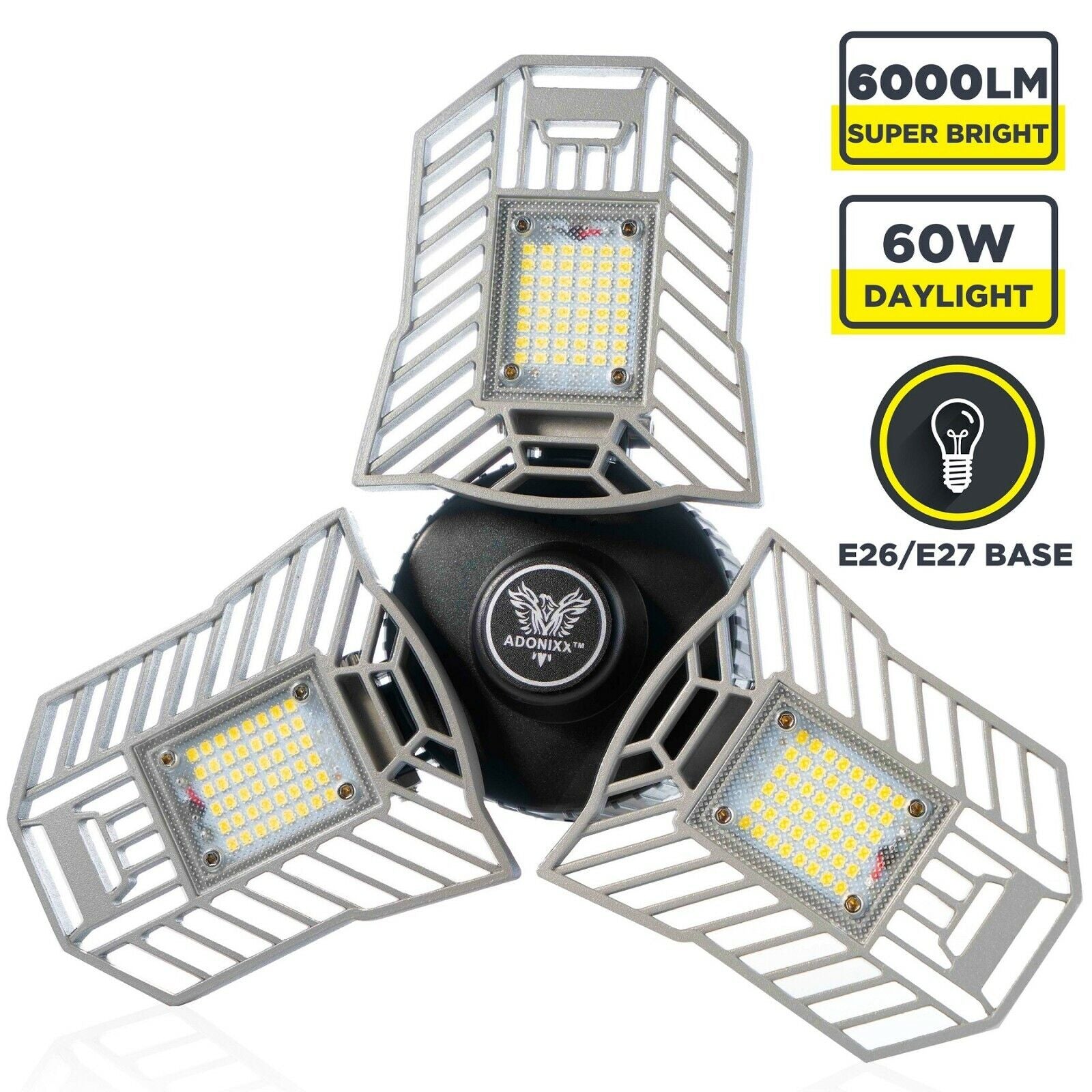 Three Led Garage Light- Led Adjustable Light-Basement Led Light